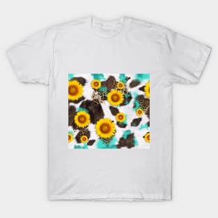 Sunflower cow fur T-Shirt